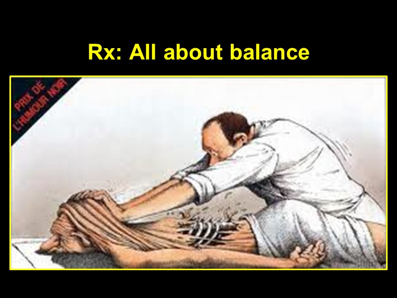 Rx: All about balance